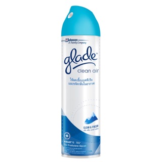 Glade คลีนแอร์ กลิ่น Clean and flash 320 มล ฆ่าเชื้อ ขจัดกลิ่นอับในอากาศ