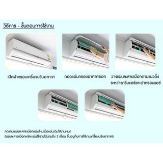 แผ่นละลายเมือก แผ่นลดการอุดตัน สำหรับเครื่องปรับอากาศ PAC KLEAN ขนาด 15กรัม