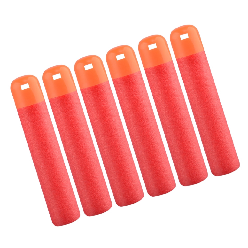 100Pcs/Lot  7.2cm Red Sniper Rifle Darts Bullets for Nerf Mega Kids Toy Foam Refill Darts Big Hole