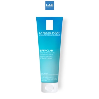 LA ROCHE-POSAY Effaclar Deep Cleansing Foaming Cream 125 ml. - ลา โรช-โพเซย์ เอฟฟาคลาร์ ดีพ คลีนซิ่ง โฟมมิ่ง ครีม ผลิตภัณฑ์ทำความสะอาดผิวหน้าเนื้อครีม