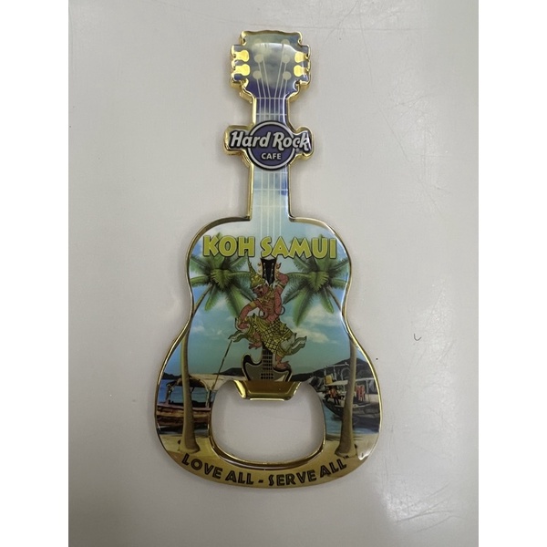HRC Hard Rock Cafe KOH SAMUI City ที่เปิดขวดกีตาร์แม่เหล็กแม่เหล็ก