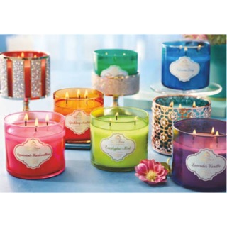 (พร้อมส่ง) Bath and Body Work : 3 wick Candle เทียน 3 หัว Paris Cafe / Eucalyptus / Vanilla / Mahogany / Whipped Coffee