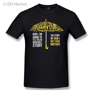 เสื้อยืดครอปเสื้อยืดแขนสั้น ผ้าฝ้าย 100% พิมพ์ลายกราฟฟิค LIDU How I Met Your Mother แฟชั่นฤดูร้อน สําหรับผู้ชาย และผู้หญ