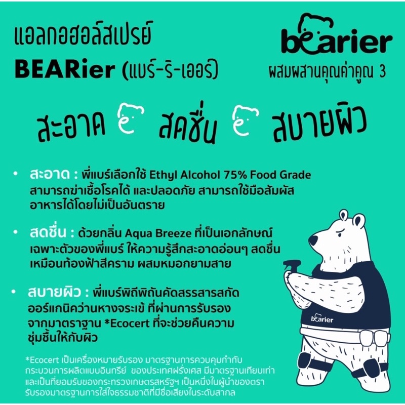 แอลกอฮอล์สเปรย์ BEARier