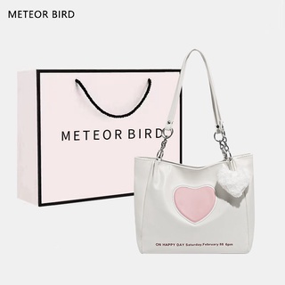 Meteor BIRD Advanced กระเป๋าสะพายไหล่ ทรงโท้ท ขนาดเล็ก จุของได้เยอะ สไตล์ฝรั่งเศส สําหรับผู้หญิง