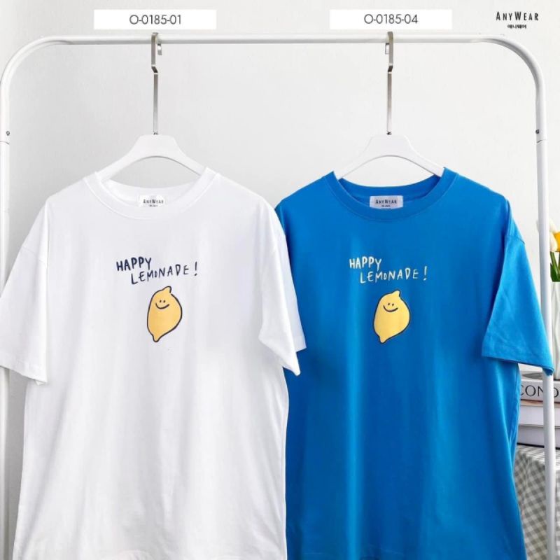 'HAPPY LEMONADE' เสื้อยืด OVERSIZE