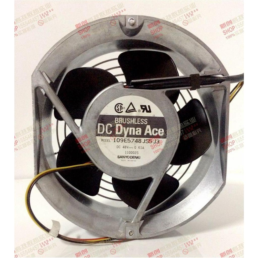 ของแท้ Sanyo 17251 48V 0.61A 48V 109E5748JS5J3 ตู้พัดลมปริมาณอากาศขนาดใหญ่พิเศษ