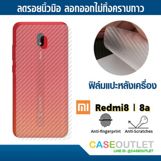 ฟิล์มแปะหลัง Xiaomi Redmi8 | redmi 8a Redmi 8 ลายคาร์บอน เคฟล่า ป้องกันหลังเครื่อง ลอกออกไม่ทิ้งคราบกาว