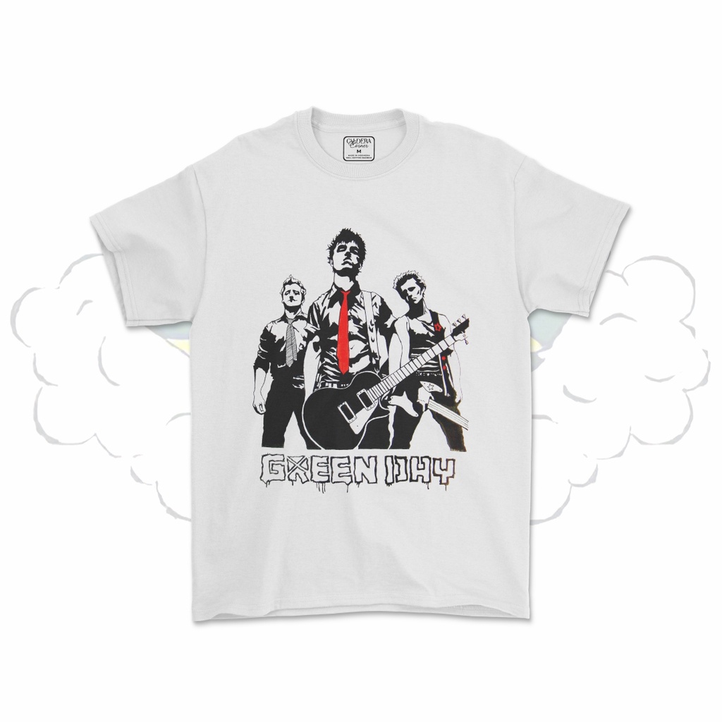 คอลูกเรือเสื้อยืดคอกลมเสื้อยืด พิมพ์ลาย GREEN DAY GREEN DAY BAND V6ผ้าฝ้ายแท้ S-5XL