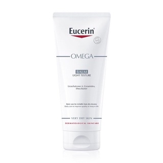 Eucerin Omega-balm light texture  Eucerin Omega Balm 200ml บาล์มบำรุงผิวหน้าและผิวกาย สำหรับผู้มีปัญหาผิวแห้ง แดง คัน