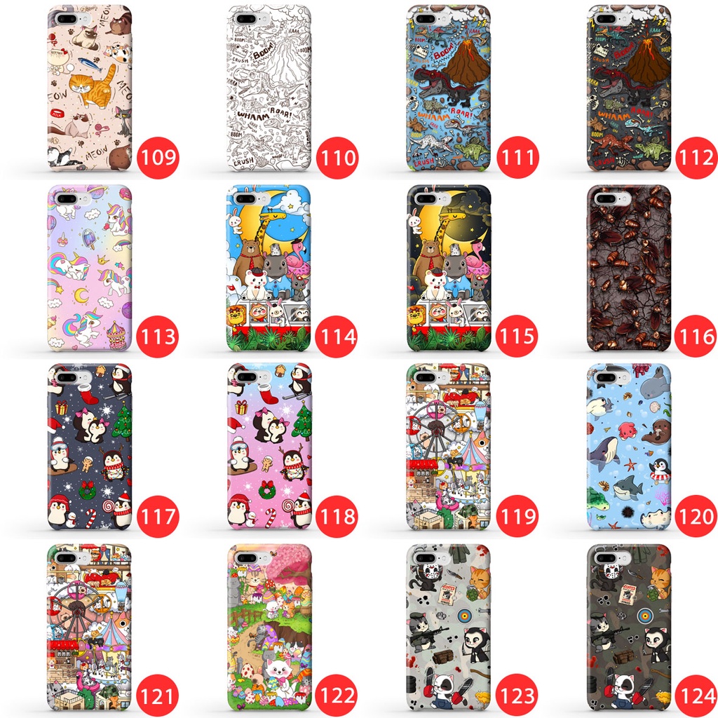 เคส iPhone 7, i8, iSe 2020, i7 Plus, i8 Plus(ลายที่121-132)