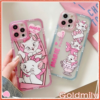 🔥 แมวดิสนีย์ มารี เคสไอโฟน11นุ่มซิลิโคนใสสแควร์ขอบแองเจิลตาเต็มรูปแบบการป้องกันกล้องเคสกันกระแทกการ์ตูนสไตล์น่ารัก สำหรับ เคสApple iPhone 8 plus 13 xs Max xr 12 เคส i8plus i11 Pro iPhone8 plus 11 เคสไอโฟน12promax X เคสไอโฟน7พลัส Disney Marie Cat Case