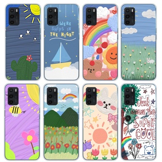 เคส oppo a16k a16e a16s A16 เคสซิลิโคนนิ่ม แบบใส