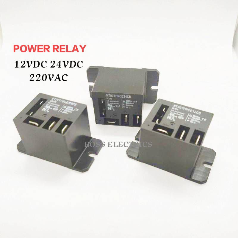 Power Relay เพาเวอร์รีเลย์แบบมีรูยึด ขนาด 40/30A 250VAC แบบ 1NO 1NC มี 12V 24V 220V