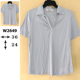 เสื้อโปโลแขนสั้น เสื้อมือสอง??W2649 เสื้อโค้ท ??? JAPAN S592