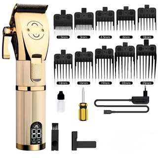 Pop Barbers MadeShow Professional Mens Hair Trimmer Cordless Barber Head Oil Sculpture Barber Beard Trimmer 7000rpm