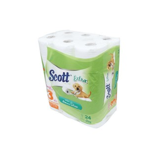 กระดาษชำระ SCOTT EXTRA SP JUMBO ROL แพ็ค 24 | SCOTT | 10017300 กระดาษชำระ อุปกรณ์ในห้องน้ำ ห้องน้ำ กระดาษชำระ สก๊อตต์ เอ