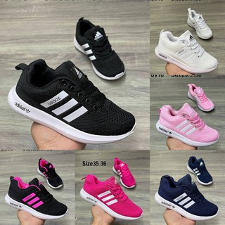 Adidas รองเท้าเด็กผ้าใบอาดิดาส รุ่น Zoom 2020 ทรงสวย สวมใส่ได้ทั้งเด็กชายเด็กหญิง เหมาะสมทุกโอกาส มีไซส์ 25-36 EU