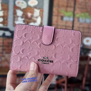 COACH F25937 MEDIUM CORNER ZIP WALLET แท้💯% COACH FACTORY