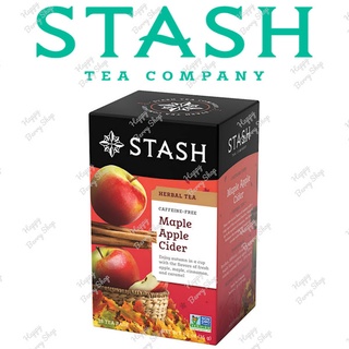 ชาสมุนไพรไม่มีคาเฟอีน STASH Maple Apple Cider Herbal Tea ชารอยบอสเมเปิ้ล 1 กล่อง 18 ซอง🍵 ชาอเมริการสแปลกใหม่✈