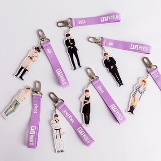 [พร้อมส่ง]BTS WORLD - Strap Keyring