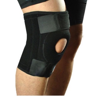 ปลอกรัดเข่ายางยืด สำหรับออกกำลังกาย ส่วนลด Adjustable Strap Elastic Patella Sports Support Brace Black Neoprene Knee