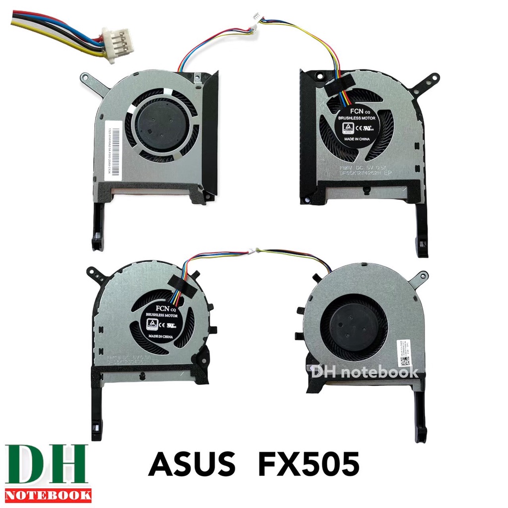 พัดลมโน๊ตบุ๊ค Asus  Gaming FX505, FX506 L+R FX505GE, FX505GD, FX505GM, FX505DT, FX705DT, FX86FE, FX86FM, FX86SM CPU-GPU