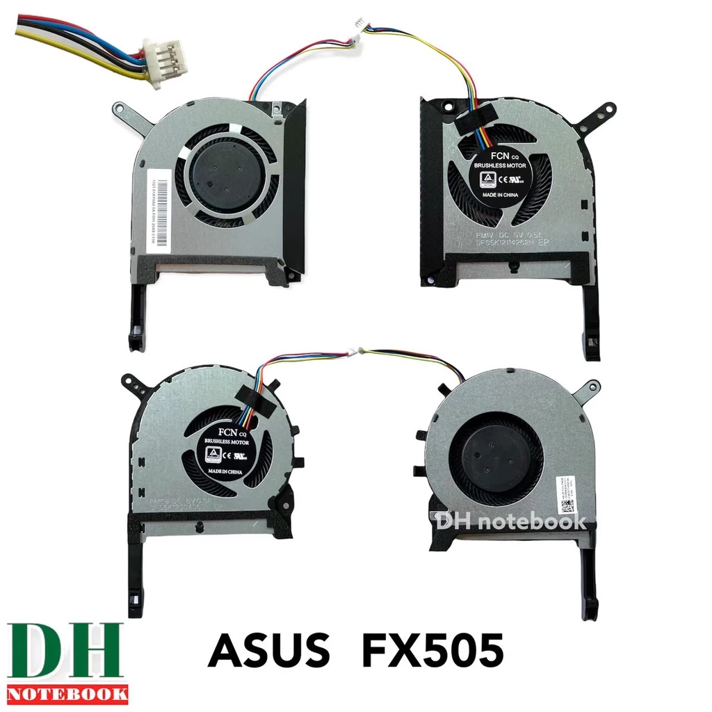 พัดลมโน๊ตบุ๊ค Asus Gaming FX505, FX506 L+R FX505GE, FX505GD, FX505GM, FX505DT, FX705DT, FX86FE, FX86FM, FX86SM CPU-GPU