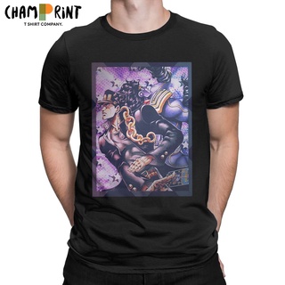 [S-5XL]เสื้อยืดแขนสั้น ผ้าฝ้าย พิมพ์ลายอนิเมะ Jojos Bizarre Adventure Jotaro สไตล์ญี่ปุ่น สําหรับผู้ชาย