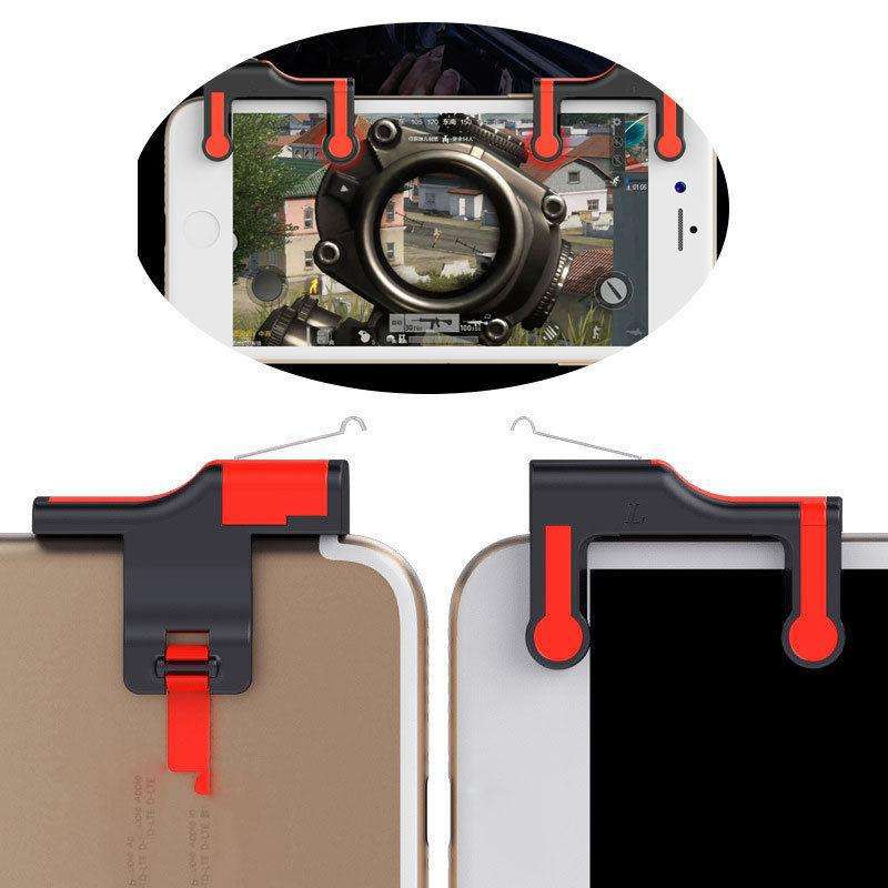 Mobile Game Controller,Smartphone Mobile Gaming Trigger Fire Button Handle L1R1 Shooter Controller P