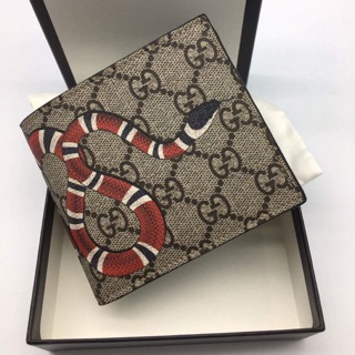 New gucci wallet ลายงู