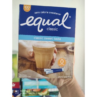 น้ําตาลซอง equal classic อิควล 1กรัม แพค 100ซอง