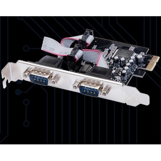 การ์ดแปลง PCIE To Serial Port Adapter การ์ดต่อขยาย RS232 การ์ดเพิ่ม PCI-E เป็น Port Series ออกเป็น 2 ช่อง CPU2DAY