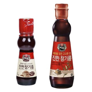 CJ ซีเจ น้ำมันงาธรรมชาติ Premium Sesame Oil ยอดขายอันดับ 1 ในเกาหลี น้ำมันงาแท้ 100% ทำให้มีรสชาติกลมกล่อม หอม อร่อย