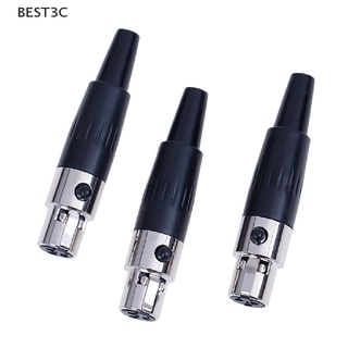 Best3c อะแดปเตอร์เชื่อมต่อไมโครโฟน 3pin ตัวเมีย TA3F XLR 1 ชิ้น