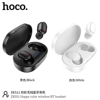 Hoco DES11 Wireless BT Headset หูฟังบลูทูธใช้งานง่าย แบตใช้ได้นาน สะดวก เสียงดี เบสเเน่น มีไฟบอกปริมาณแบต ของเเท้!!