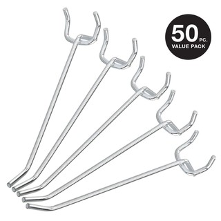 Neiko : NEK53100A* ตะขอแขวน 4-inch Metal Pegboard Hooks 50-Piece Pack