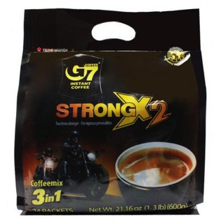 G7 3in1 Instant Coffee STRONG x2 จีเซเว่น 3อิน1 สูตรเข้ม ของดังเวียดนาม 25g x 24ซอง