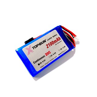 แบตเตอรี่life TOPGUN 2100mAh 6.6V สำหรับ 6J 8J 10J 14SG 16SZ 18SZ 3PV 4PX 7PX 4PL 4GRS Rc4gs R6gs