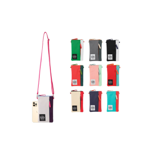 Louis Montini (Color Up) กระเป๋าใส่โทรศัพท์ คล้องคอ กระเป๋าสะพายข้าง ผ้าไนล่อน Smartphone Holder bag shoulder bag SHB02