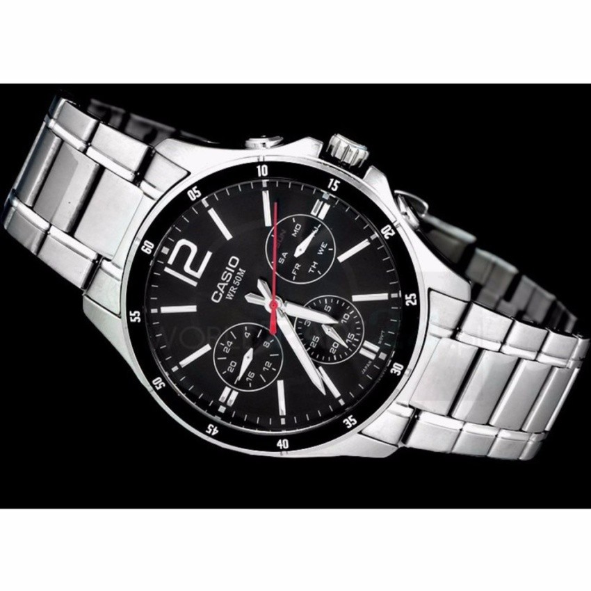Casio Standard นาฬิกาข้อมือผู้ชาย สายแสตนเลส รุ่น MTP-1374D-1A (สินค้าขายดี) ของแท้ ประกัน 1 ปีเต็ม