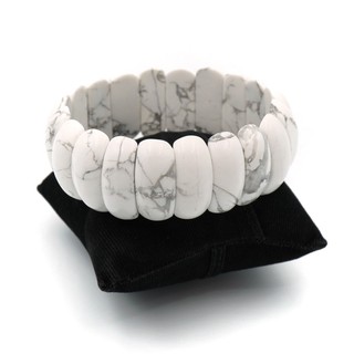 HOWLITE กำไลหินฮาวไลท์ ขนาด freesize by siamonlineshop