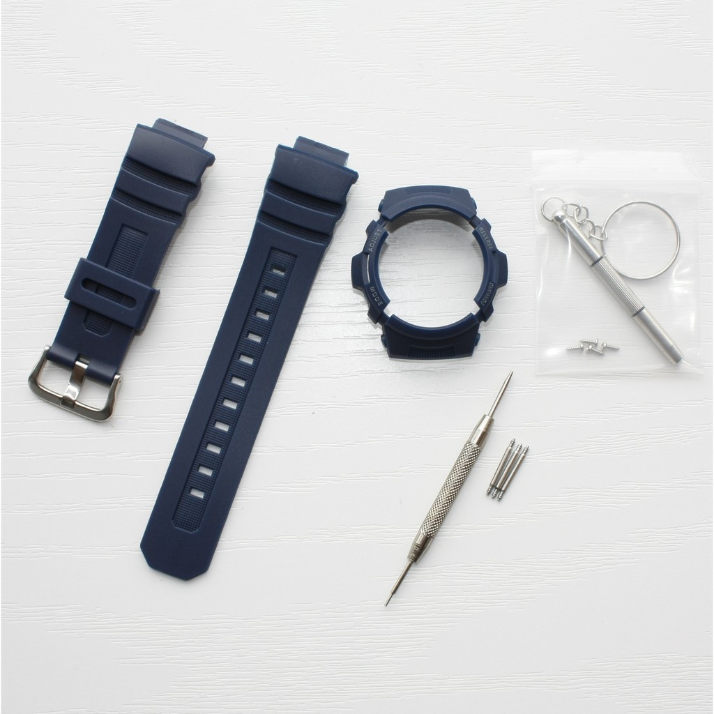 สายนาฬิกาเรซิ่นสําหรับ AW-591 AW-590 AWG-M100/101 Bezel Gshock ทนสายนาฬิกา Watchcover Watchcase ราคา ถูกที่สุด ดีลบีเคเค แกลเลอรีภาพที่ 8