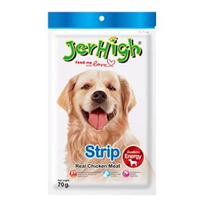 Jerhigh Stick Chicken Strip สตริ๊ปไก่ ขนมสุนัขเจอร์ไฮ ขนาด 60กรัม