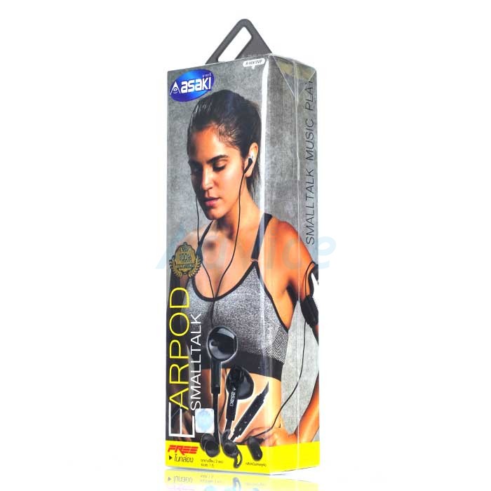 หูฟังโทรศัพท์มือถือ (Small Talk 'Asaki' (A-K668MP) Black)