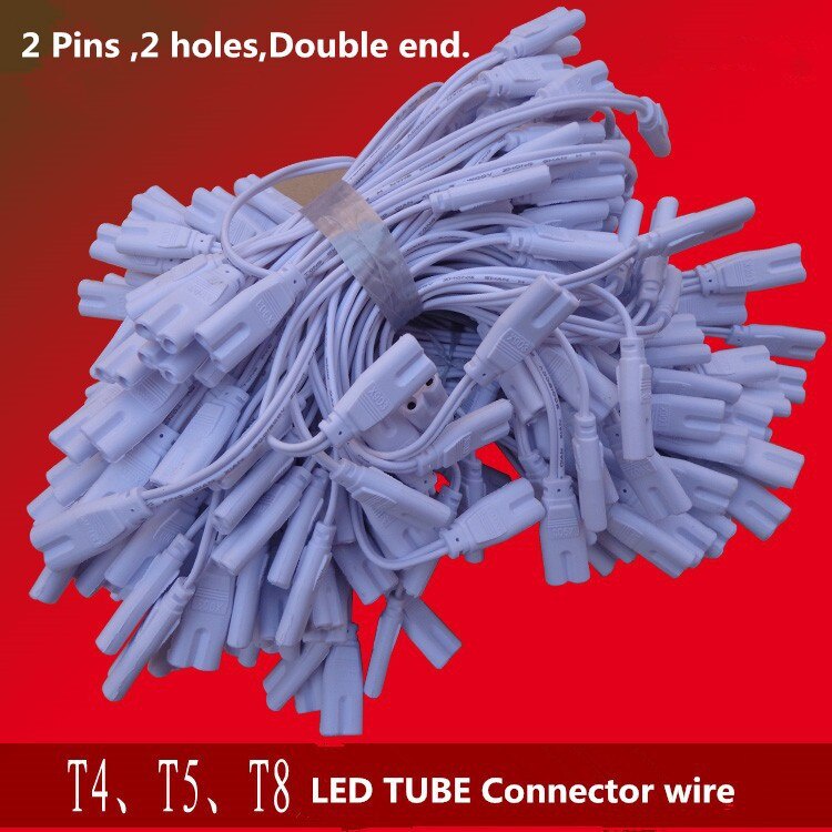 T4 T5 T8 สายเคเบิ้ลเชื่อมต่อท่อเชื่อมต่อหลอดไฟ Led 2 ขา