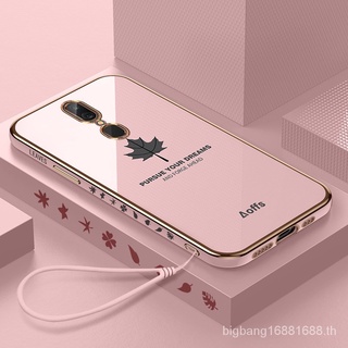 เคส OPPO F11 เคสโทรศัพท์มือถือลายใบเมเปิ้ลสําหรับ FY 3XhI