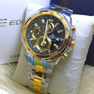 Casio Edifice EFR-539SG-1AV Silver Gold Mens Watch