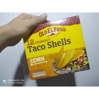 ทาโก้ เชลส์ (แผ่นแป้งข้าวโพดอบกรอบ) โอลด์ เอล พาโซ 12 แผ่น 156กรัม OLD EL PASO TACO SHELLS 12 TACO SHELLS 156G