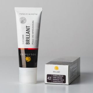 SOLITAIRE Brillant Creme โซลิแทร์ บริลเลี่ยนครีม ครีมเติมสีหนัง 75 มล. (สีน้ำตาลเข้ม)
